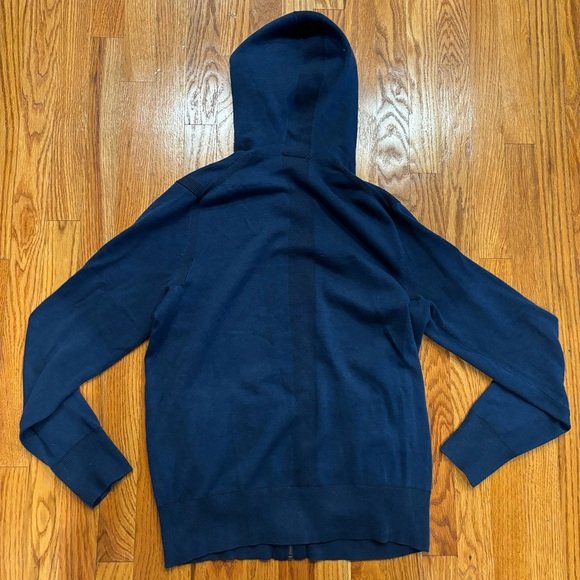 GAP navy blue zip-up sweater with hood - Picture 4 of 5